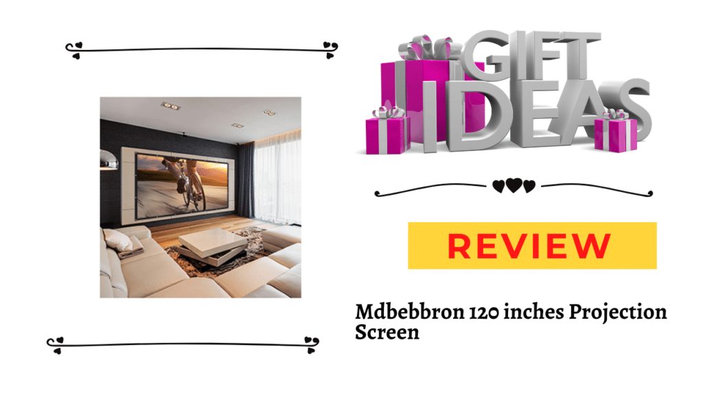 Mdbebbron 120 inches Projection Screen