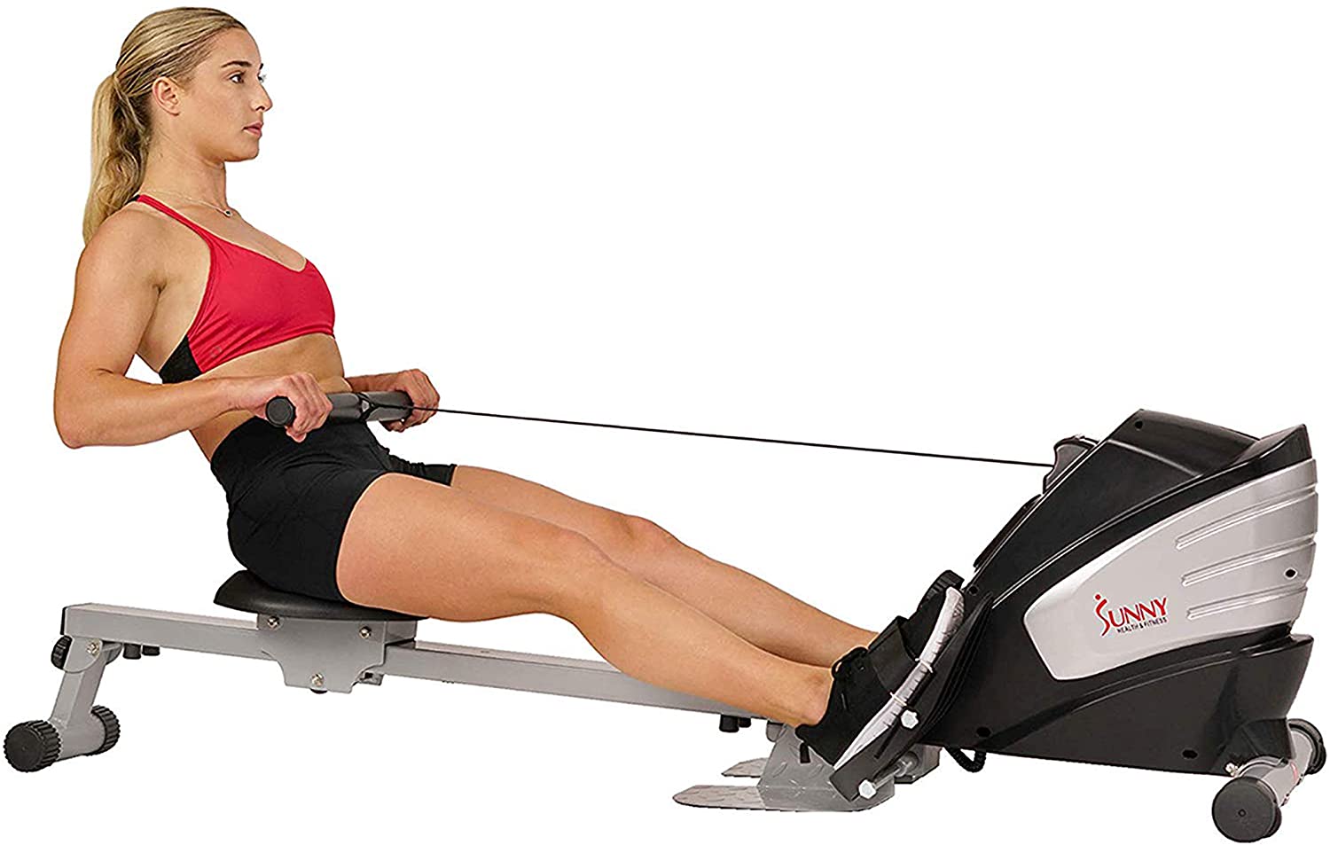 Sunny Health & Fitness Dual Function Magnetic Rowing