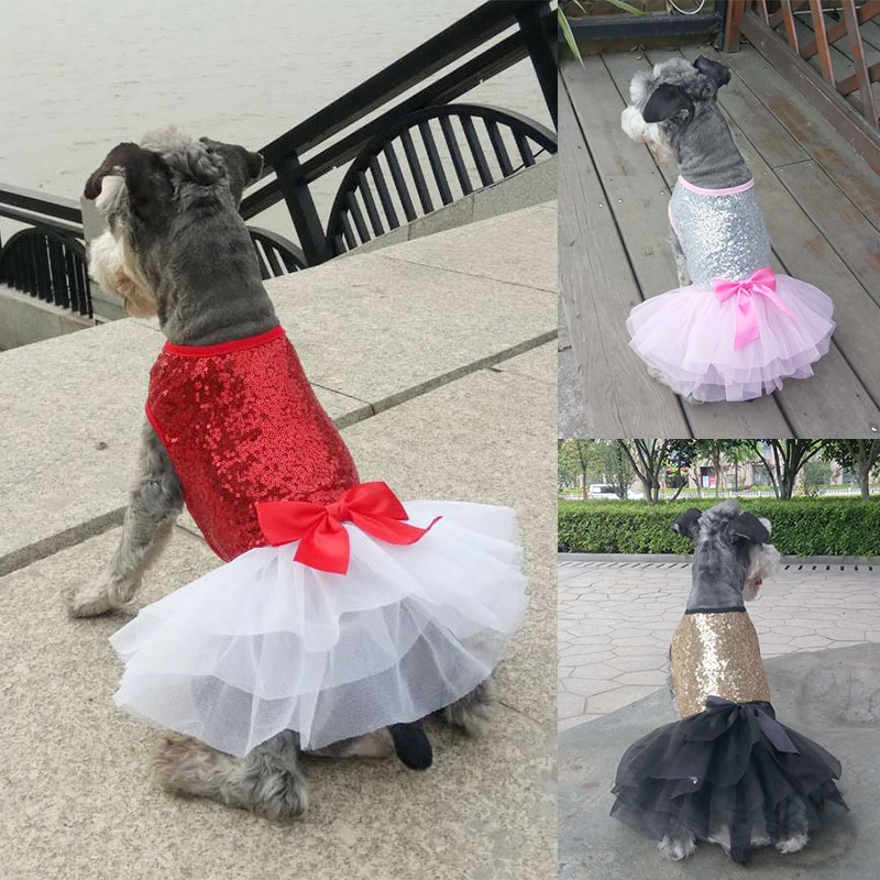 Dog Dress Pet Dress Puppy Dog Accessory Dog Skirt Cupcake Dress Princess Dress Durable Cute Lace Comfortable Colorful