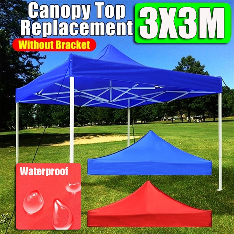 Canopy Top Replacement Tent Patio Garden Gazebo Top Sun Shade Cover Outdoor Camp Four Corner Tent Canopy Fabric Awning Fabric