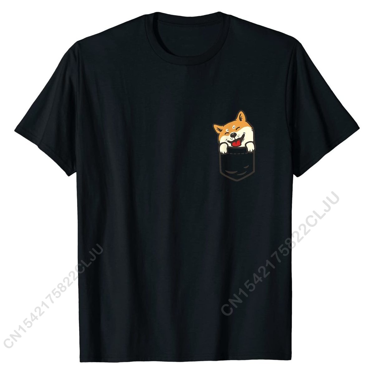 Cute Shiba Inu In Your Pocket Akita Dog Lover Owner Gift T-Shirt Coupons Mens T Shirts Cotton T Shirt Casual