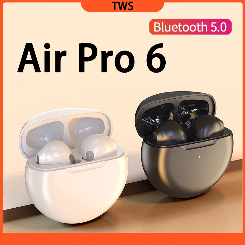 New Air Pro 6 TWS Fone Wireless Headphones 5.0 Bluetooth Earphones Sports In Ear Earbuds Music Headset For Apple Samsung Xiaomi