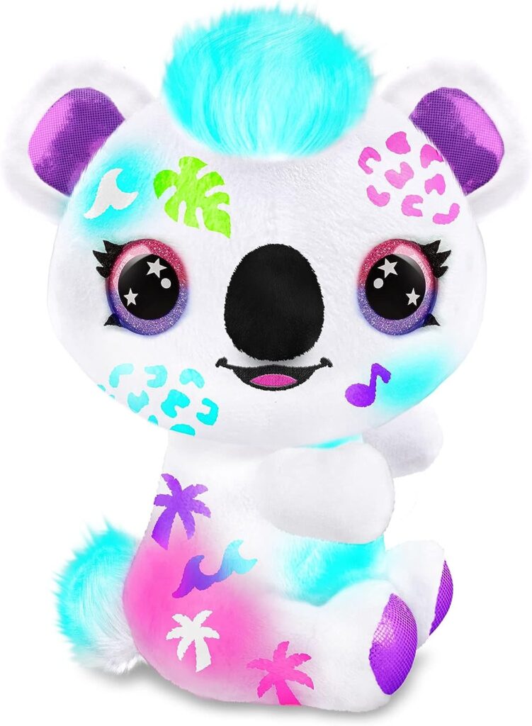 Canal Toys Personalize Airbrush Plush Large Koala! Decorate, wash, Repeat! Customize Your own Spray Art Plush with Markers, Battery Powered Airbrush and 100+ Stencils. Ages 6+
