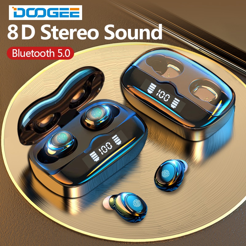 Bluetooth Earbuds Headphones for Doogee Wireless Earphones in Ear with Mic S88 S59 S96 S40 N30 20 Built-in Mic Headset for Sport