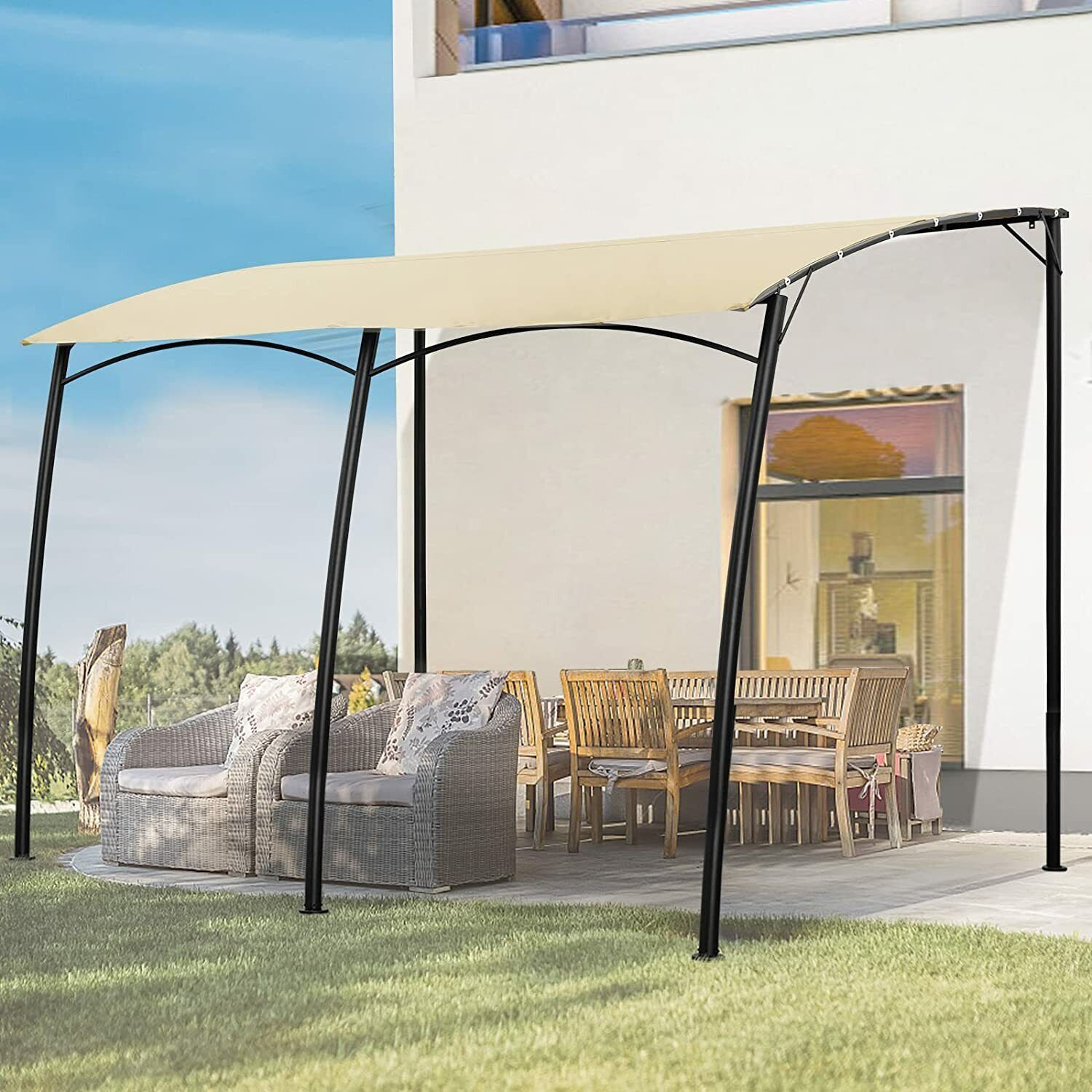 13' x 10' Steel Outdoor Pergola Gazebo Patio Awning Gazebo Garden Deck Canopy