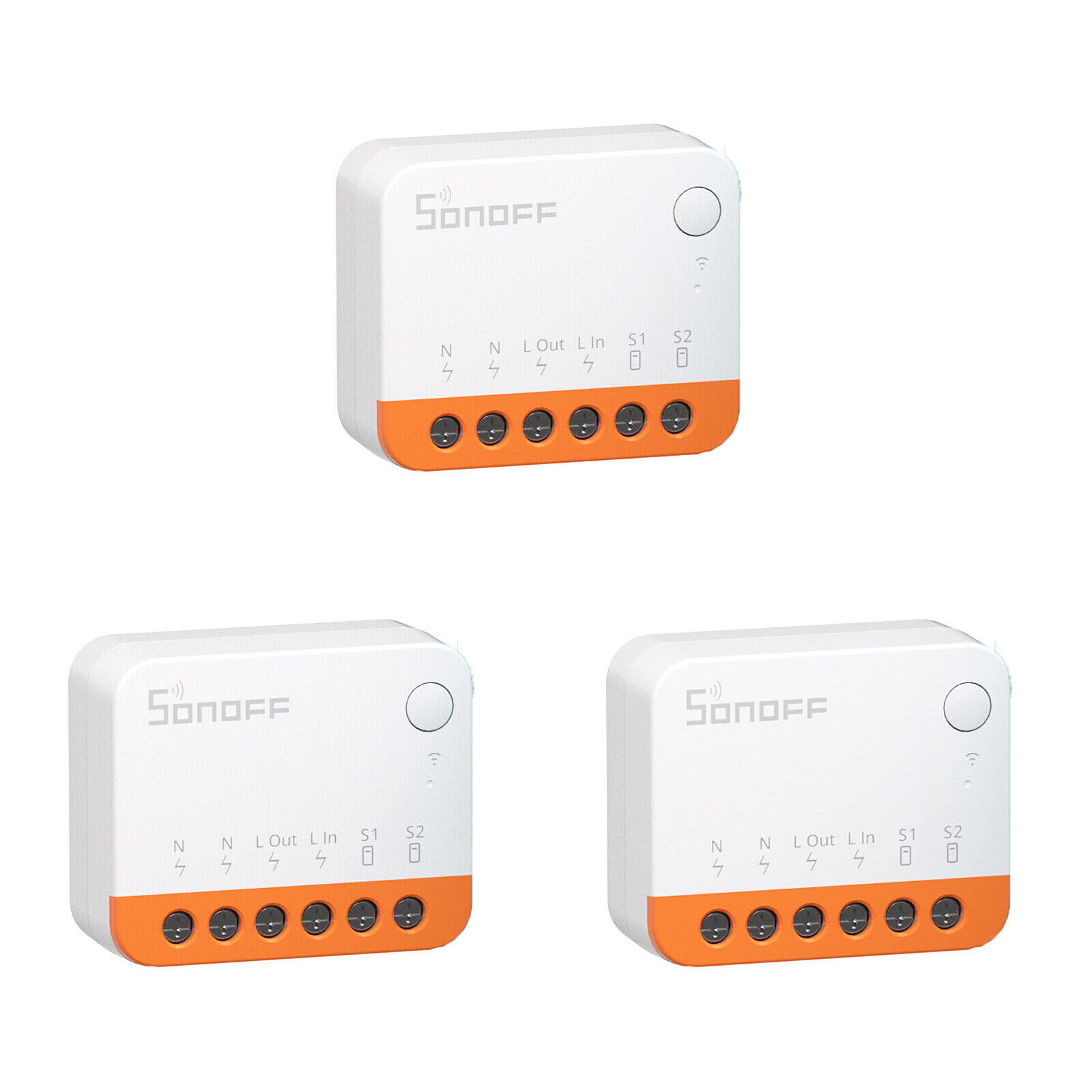 3Packs SONOFF MINI R4 Smart Home Wifi Switch Module 2 Way Switch Works R5 S-MATE