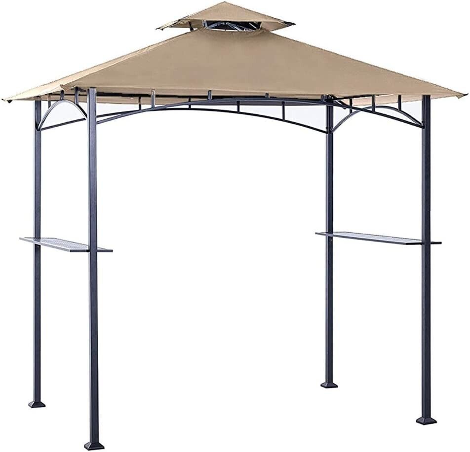 ABCCANOPY Grill Shelter Replacement Canopy roof ONLY FIT for Gazebo Model Beige
