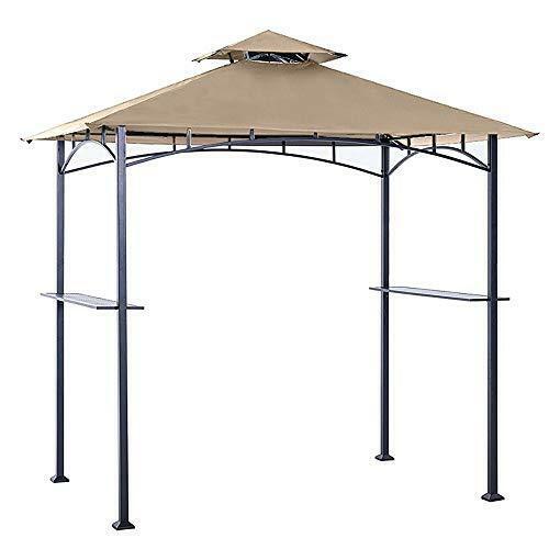 ABCCANOPY Grill Shelter Replacement Canopy roof ONLY FIT for Gazebo Model Beige
