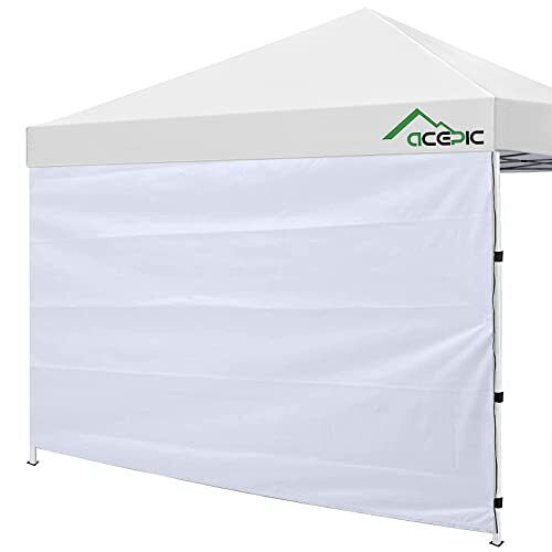 Acepic Instant Canopy Tent SideWalls for 10x10 FT Pop Up 1 sidewall White