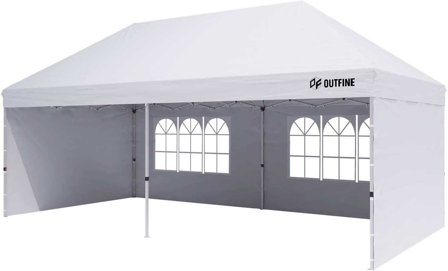Canopy 10'X20' Pop up Canopy Gazebo Commercial Tent with 4 Removable Sidewalls,
