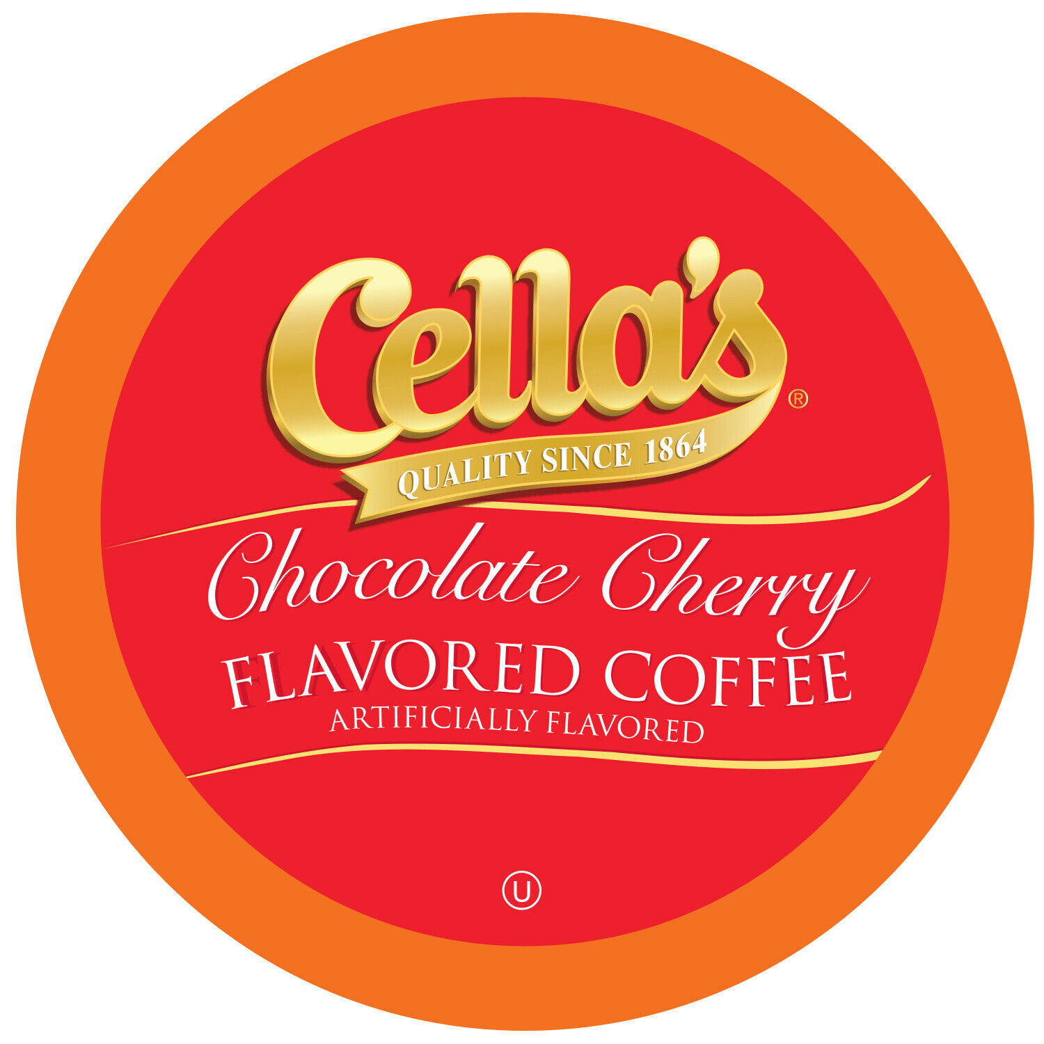 Cella's Chocolate Cherry Flavored Coffee Pods for Keurig K-Cups Brewer,40 count