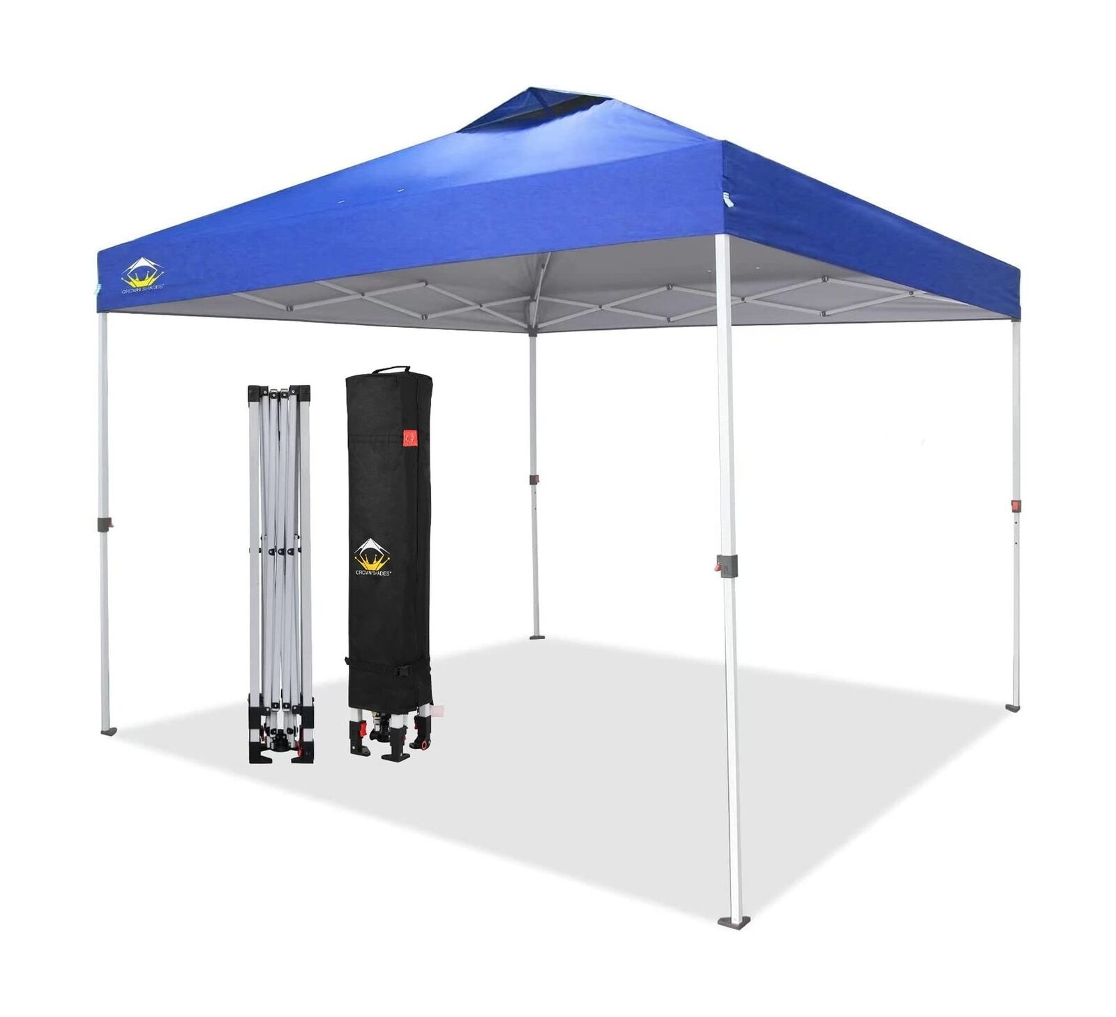 CROWN SHADES 10x10 Pop Up Canopy, Patented One Push Tent Canopy, Newly Design...