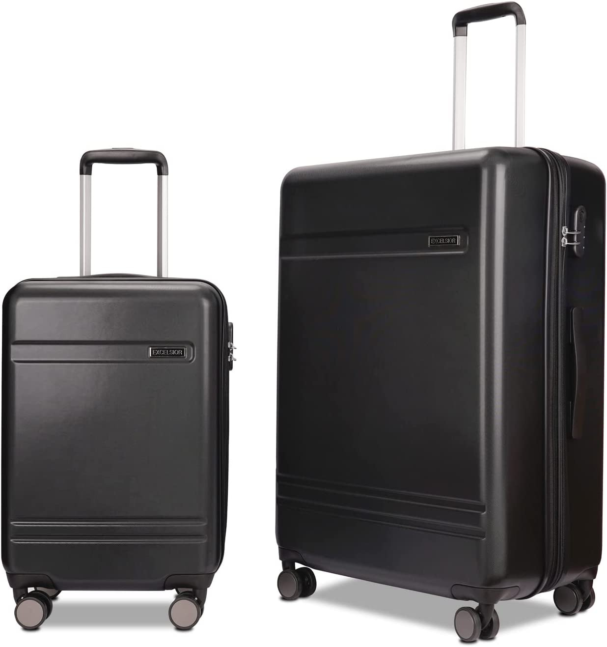 Ginzatravel Practical PC+ABS Suitcase Spinner Wheels Scratch-Resistant Lightweig