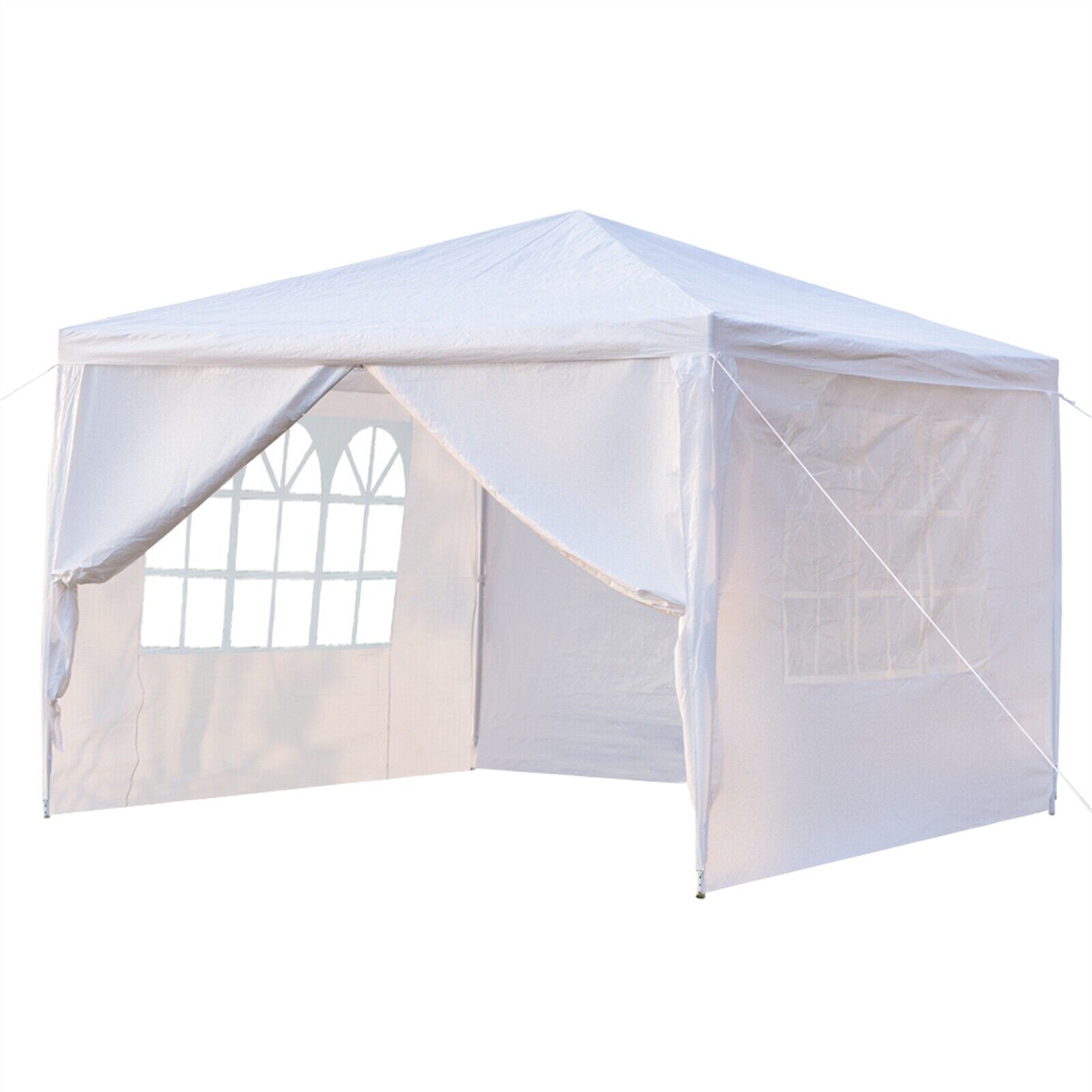 Heavy Duty Canopy Party 10"x10" Outdoor Wedding Tent Gazebo with 4 Side Walls