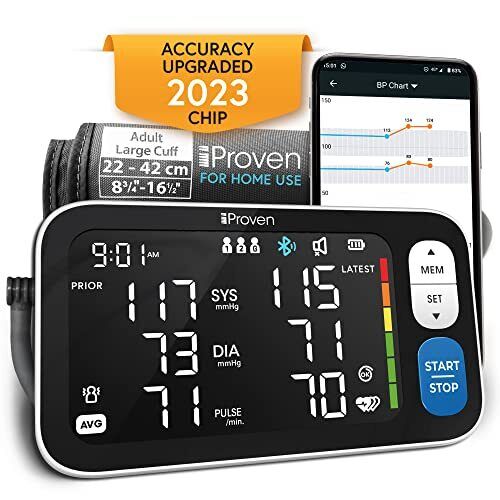 IPROVEN New 2023 Smart Upper Arm Blood Pressure Monitor - Home Use, 500 Memor...