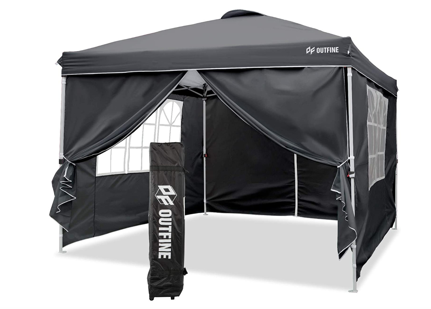 OUTFINE Canopy 10'x10' Pop Up Commercial Instant Gazebo Tent, Fully Waterproo...