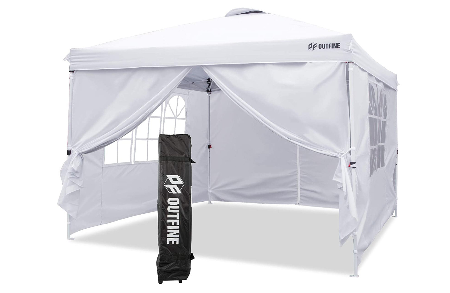 OUTFINE Canopy 10'x10' Pop Up Commercial Instant Gazebo Tent white color