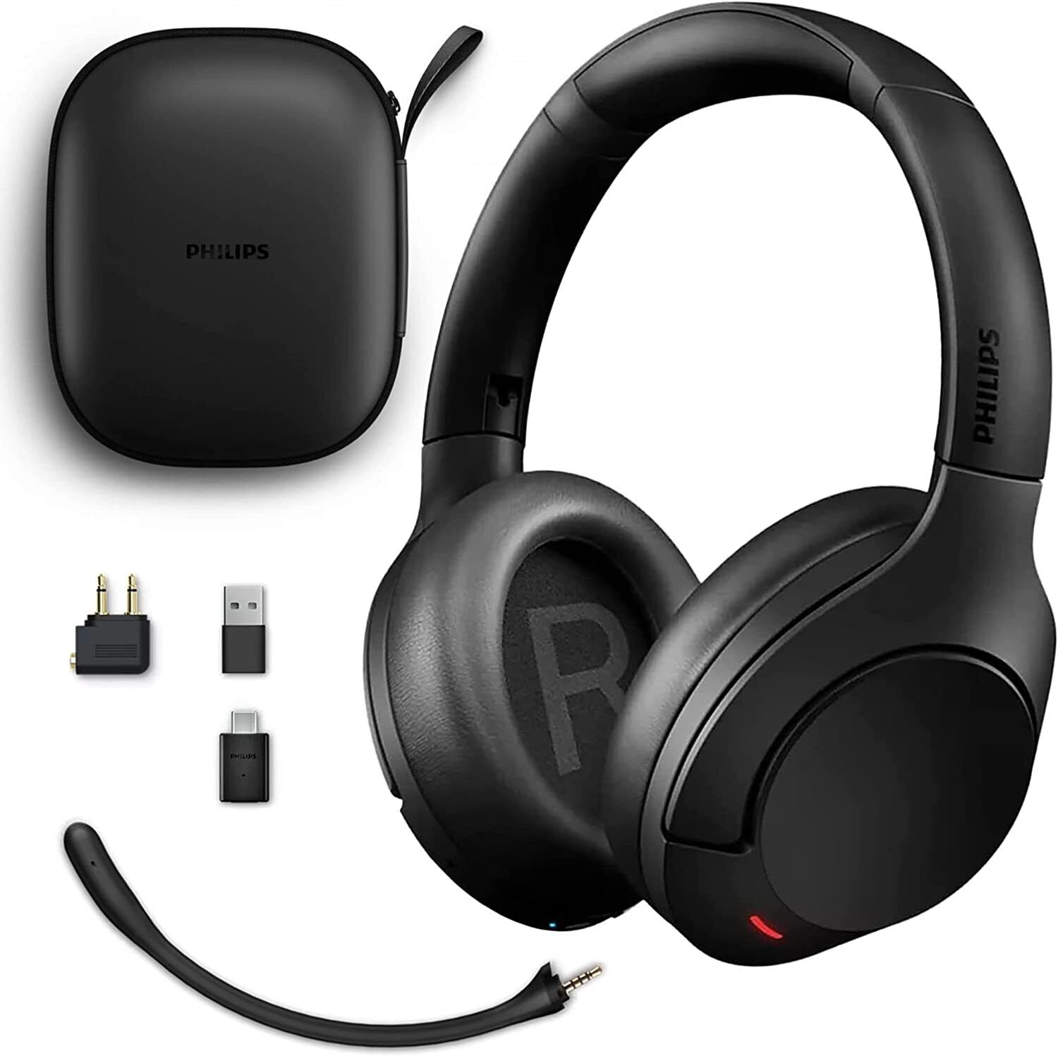 Philips Stereo Wireless Headphones. Noise Cancelling. Bluetooth + Removable Mic