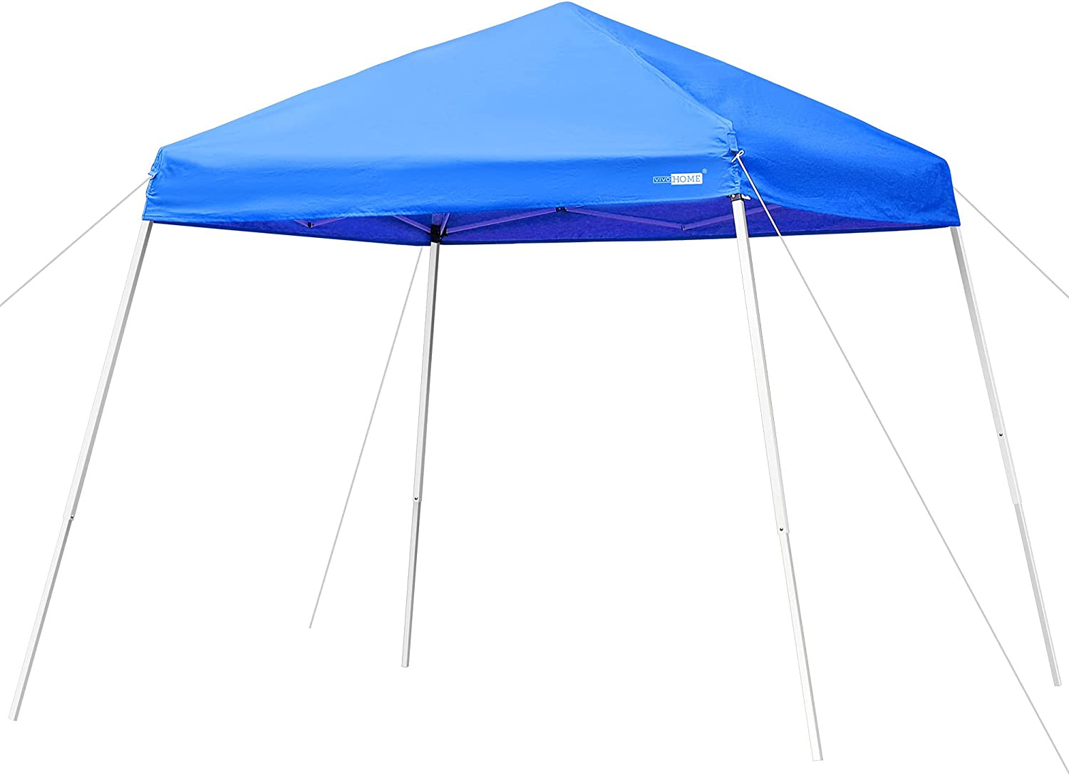 Slant Leg Outdoor Easy Pop up Canopy Party Tent Blue 8 X 8 Feet
