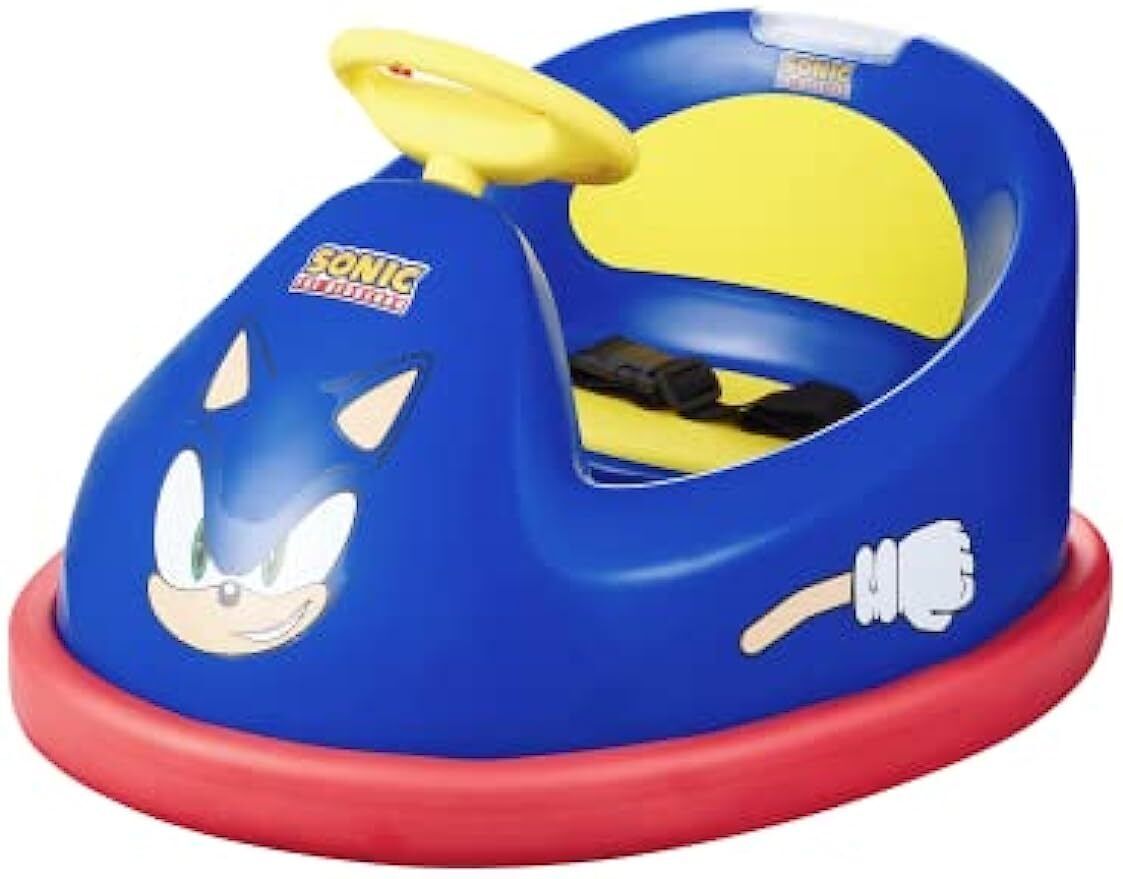 Sonic The Hedgehog Bumper Car,with Remote Control & 360 Degree Turning