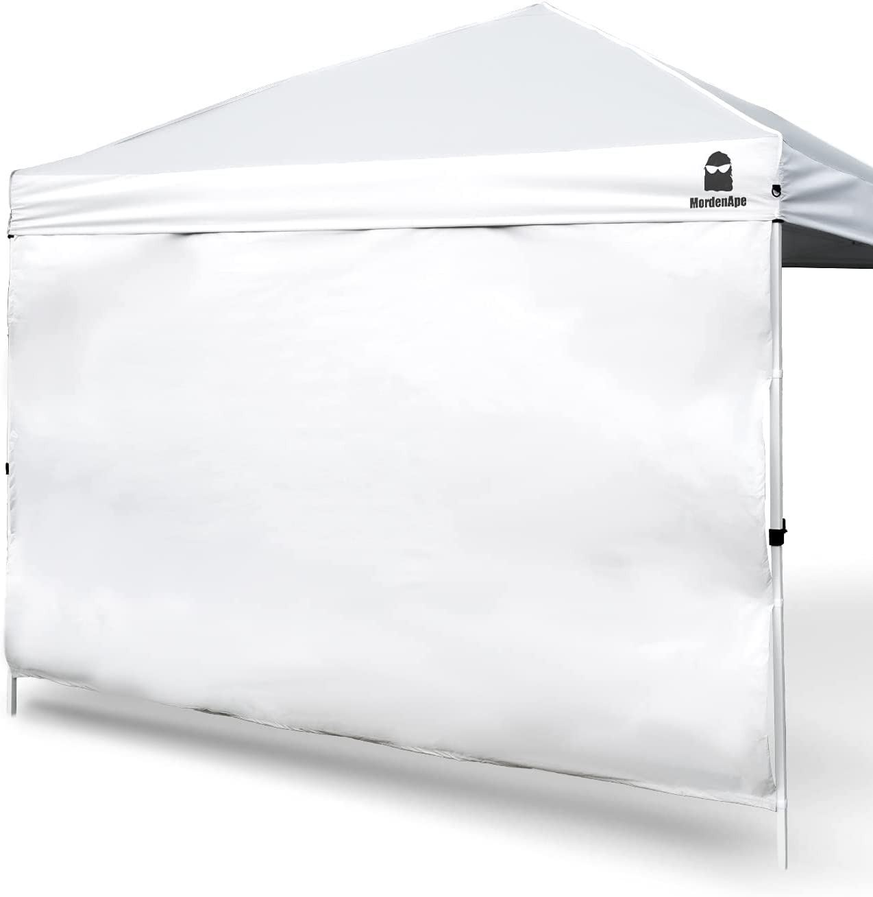 Sunshade Sidewall for 10X10 Pop up Canopy - Straight Leg, Instant Wall, (White)