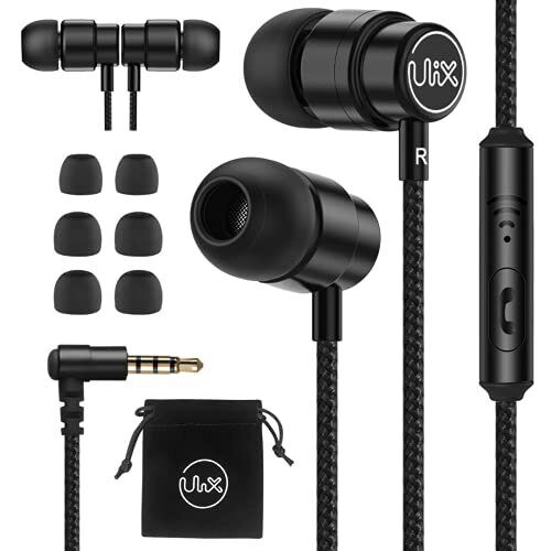 ULIX Rider Wired Earbuds with Microphone - Wired Earphones with Mic 5 Years for