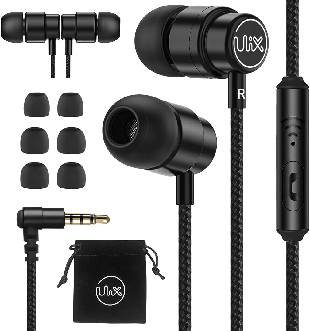 ULIX Rider Wired Earbuds with Microphone - Wired Earphones with Mic, 5 Years War