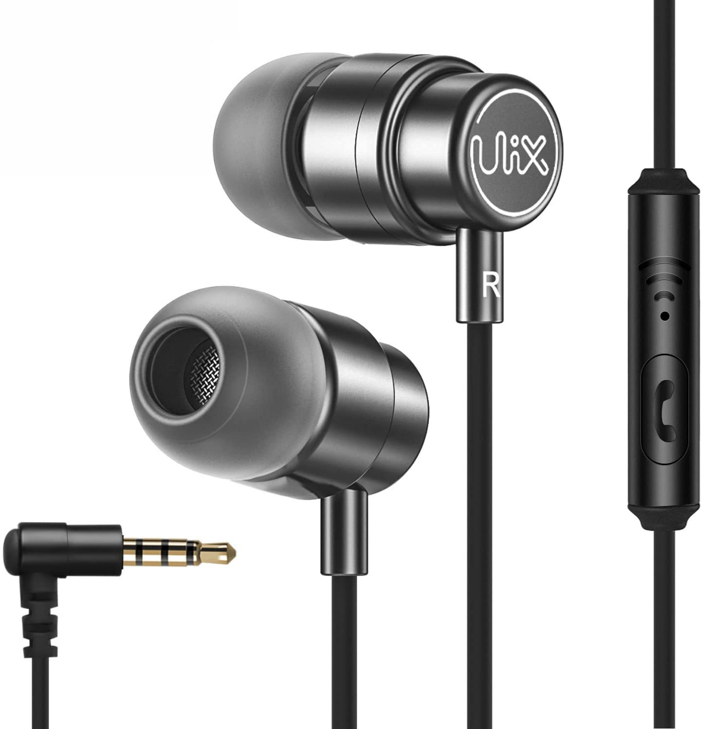 ULIX Rider Wired Earbuds with Microphone - Wired Earphones with Microphone - 5 Y