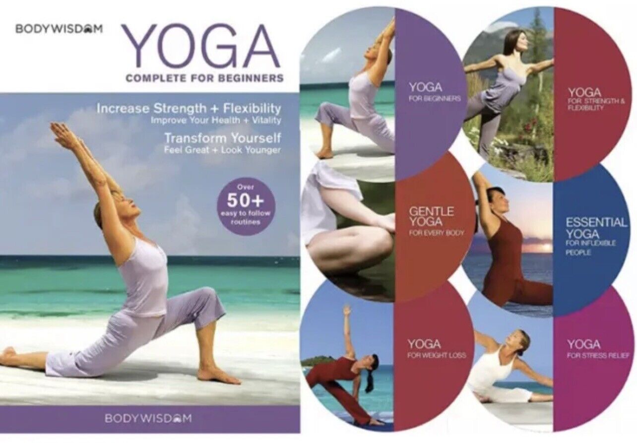 Yoga for Beginners Deluxe 6 DVD Set: 8 Video Routines Beginners