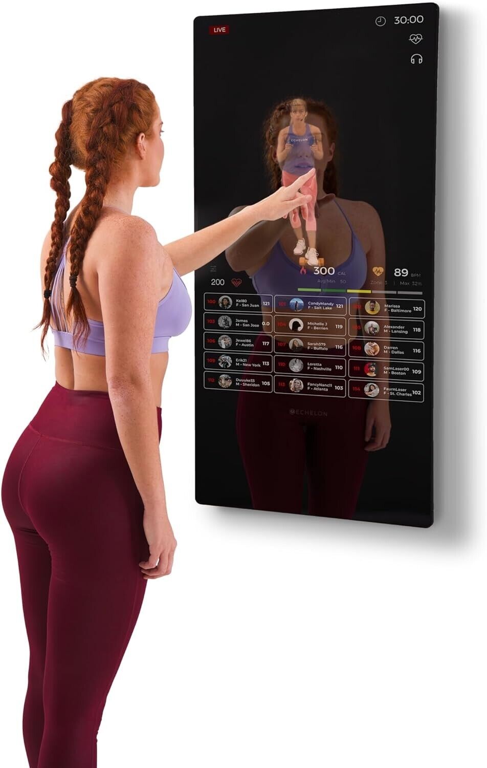 Echelon Reflect Smart Connect Fitness Mirror Touch 40" NEW
