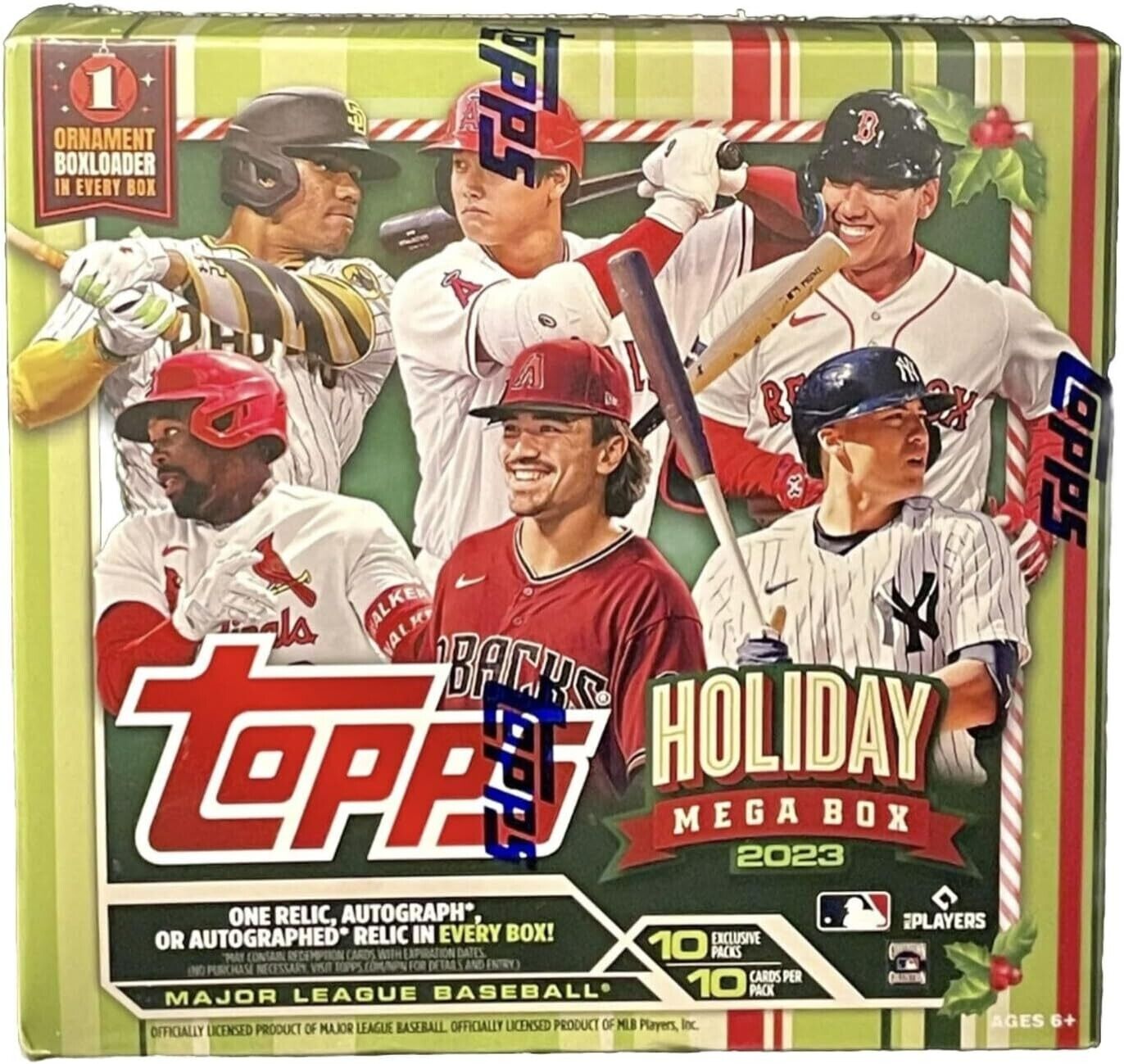 Topps Holiday 2023 MLB Baseball Mega Box 100 Cards 1 Auto/Mem New Sealed