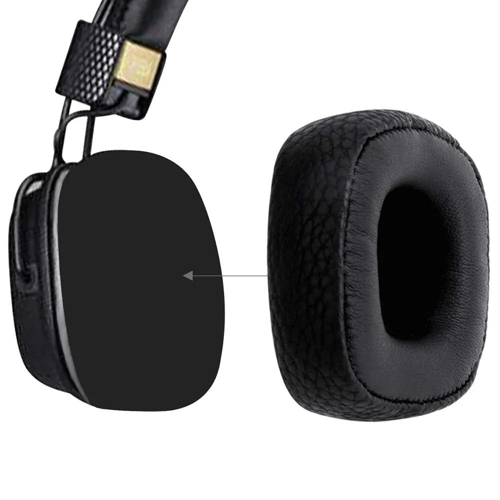 1 Pair/2Pcs Replacement Earpads Earmuff Cushion For MARSHALL MAJOR III 3 Headsets Black Brown White