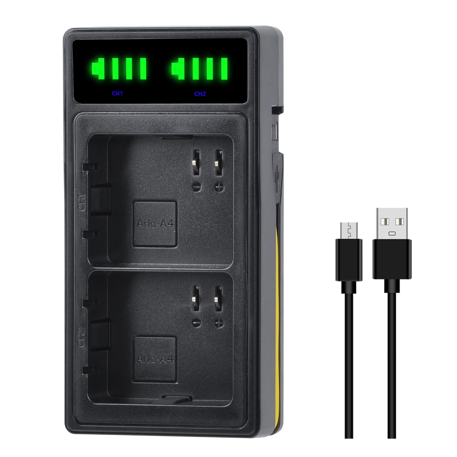 1Pcs LED Display Battery Charger Charging Station for for Arlo Pro 3/Pro 4/Ultra/Ultra 2/ Plus/ 4K UHD Spotlight Cameras