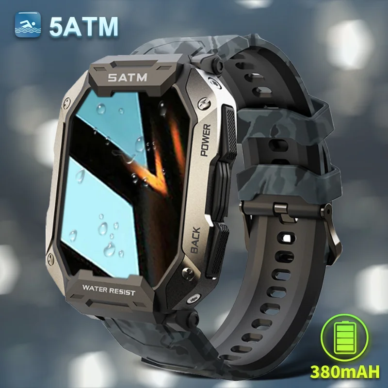2023 New Full Touch Smartwatch For Xiaomi Blood Pressure Oxygen Fitness Watch 5 Atm Waterproof Smart Watch Men Military Best Hot