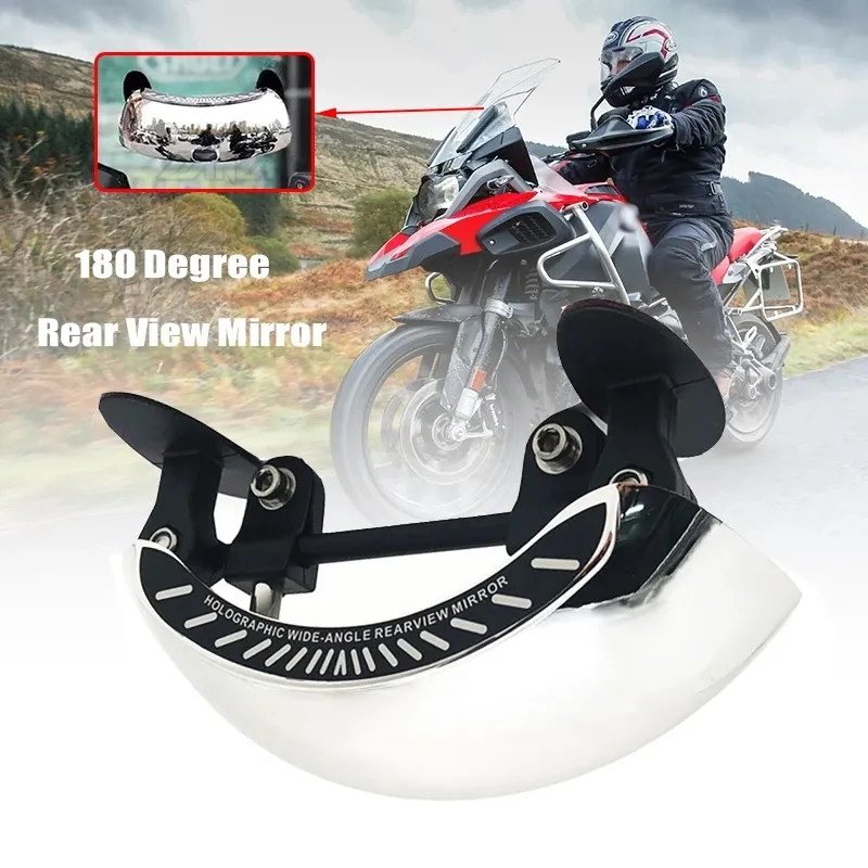 2024 NEW Universal Motorcycle 180 Degree Holographic Wide angle Rear View Mirror For BMW R1200GS For HONDA For SUZUKI YAMAHA