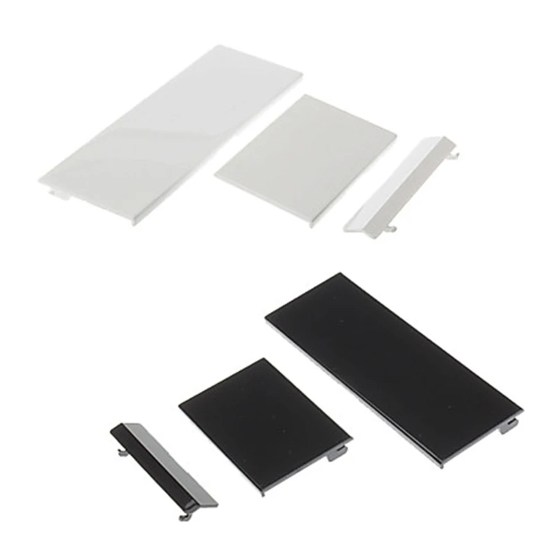 3 Pieces Replacement White Black Memory Card Door Slot Cover Lid 3 Parts Door Covers for Wii Console Accessories Dropship