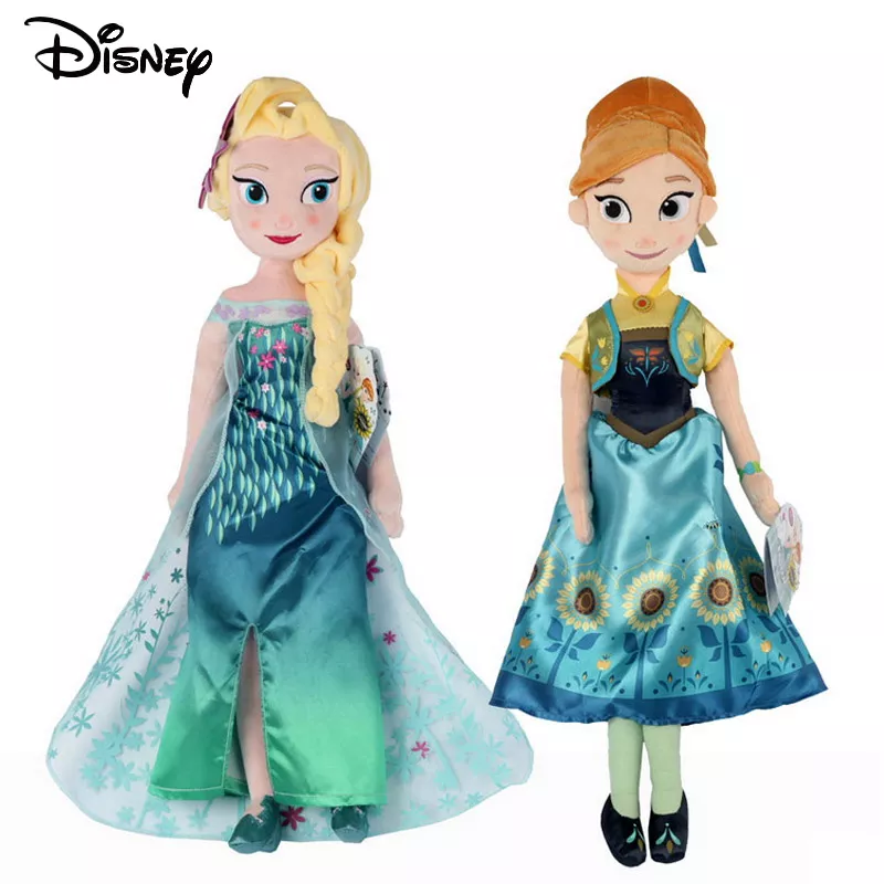 40/50cm Disney Frozen 2 Anna Elsa Stuffed Plush Toy Snow Queen Princess Cartoon Cute Doll Birthday Christmas Gift For Kids Girls