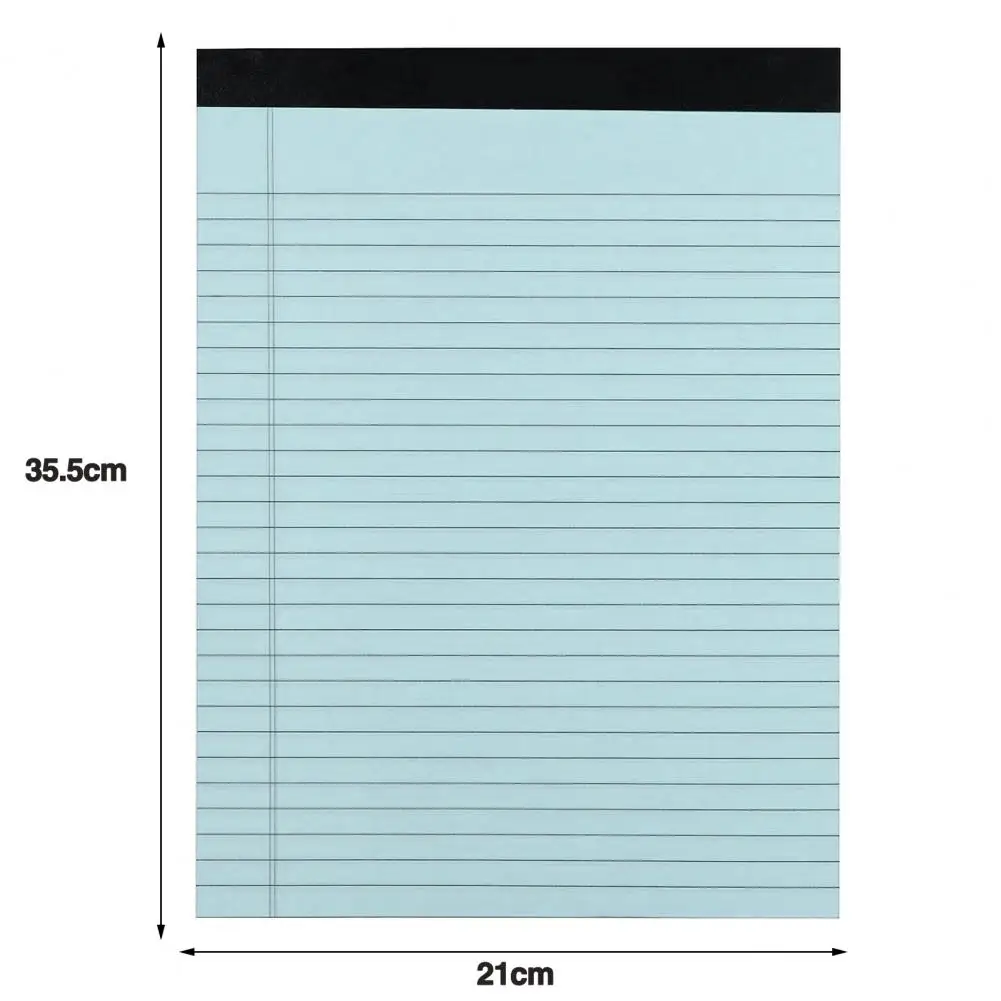 50 Pages Legal Pad Ink-proof Lined Legal Pad Thick Tear-off College Stationery for Students Office Use No Bleed 80gsm 50 Pages