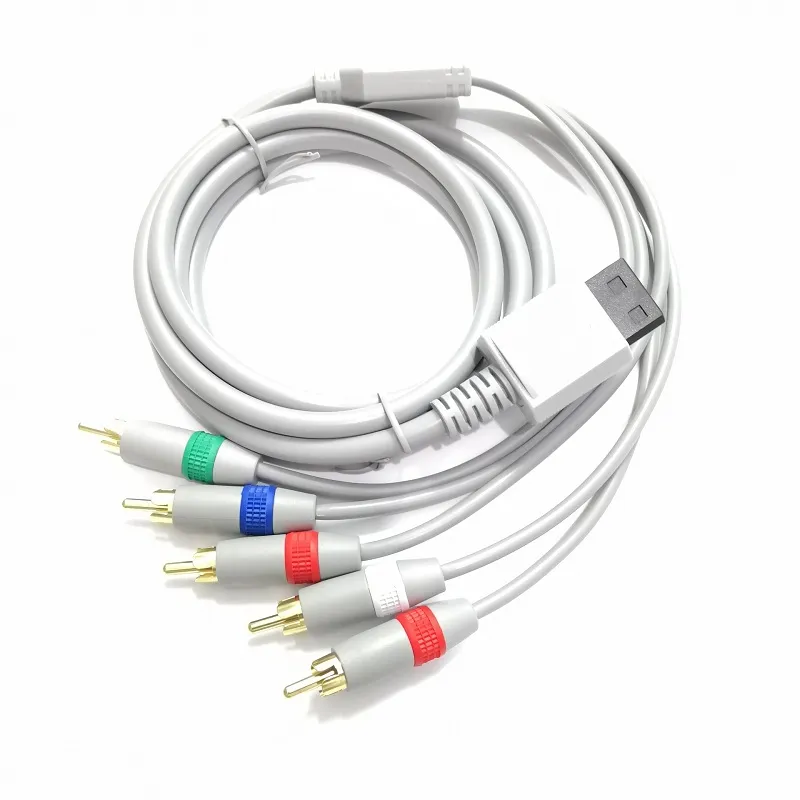 5RCA 1080i / 720p Component Cable HDTV Audio Video AV Cable Support HDTV system for Nintendo Wii Game Cable