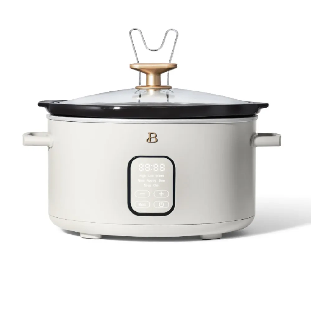 Beautiful Slow Cookers Cooking Appliances 6 Quart Programmable Slow Cooker Drew Barrymore