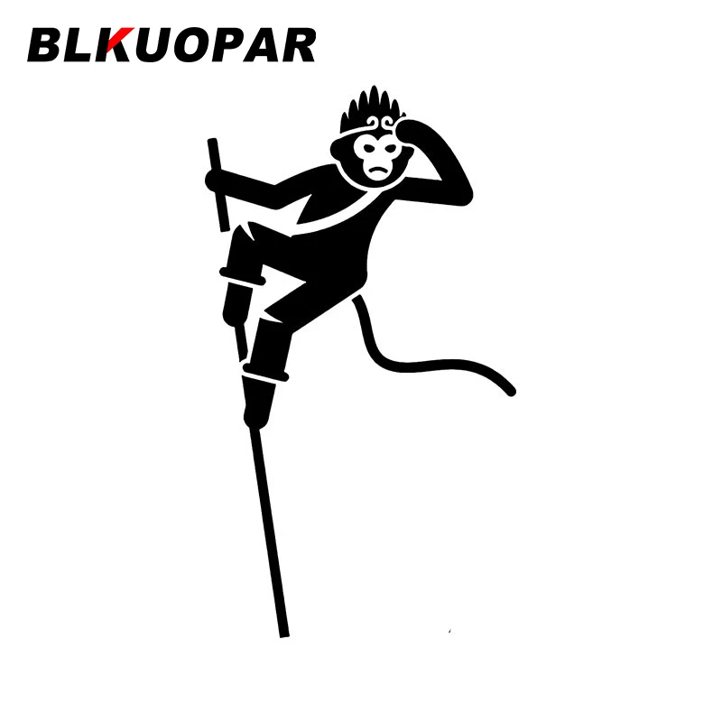BLKUOPAR Monkey King or Sun Wukong Characters Car Sticker Occlusion Scratch Decal Creative Surfboard Air Conditioner Decoration