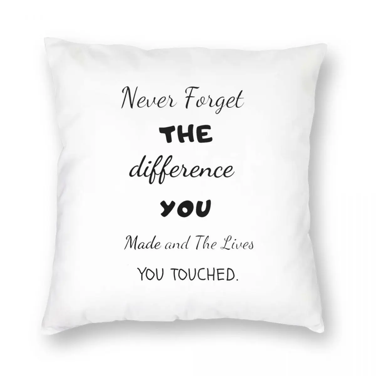 Coworker Leaving Gifts Never Forget Pillowcase Polyester Linen Velvet Zip Decor Throw Pillow Case Sofa Seater Cushion Case