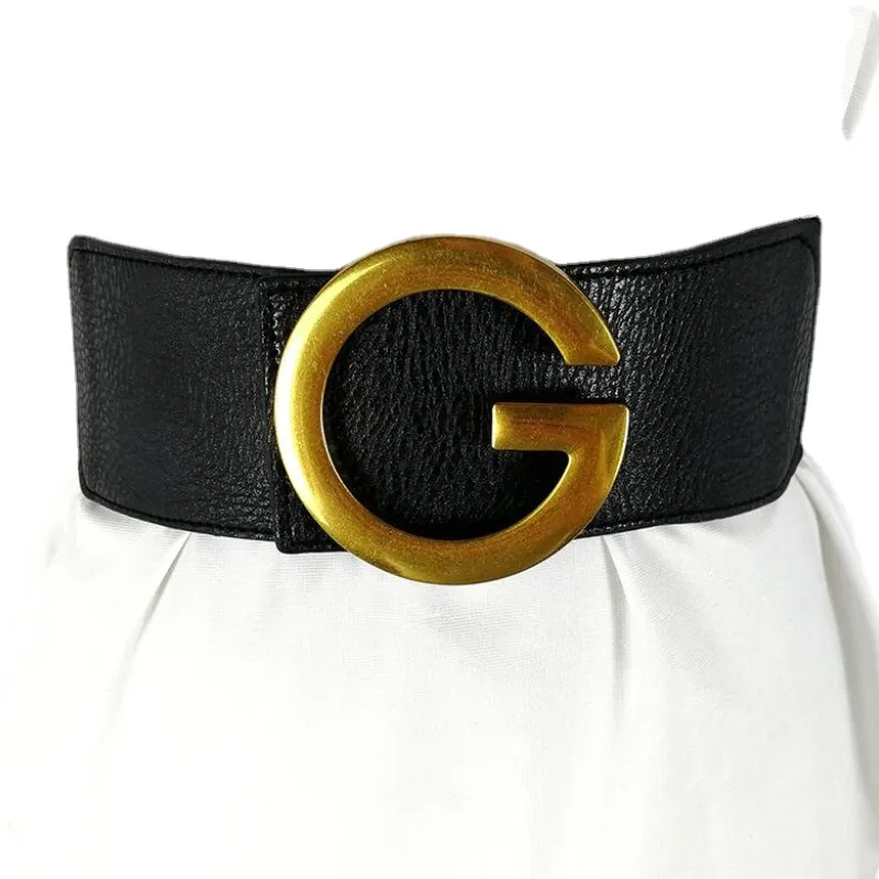 Designer Belts Women's High Quality G Waist Seal Fashion Waist Waist Belt Elastic Dress cinturon women elastic cummerbunds Belt