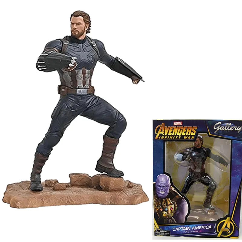 DIAMOND SELECT TOYSGallery Avengers Infinity War Movie Captain America PVC Diorama Figure Collection of Gifts for The Boy