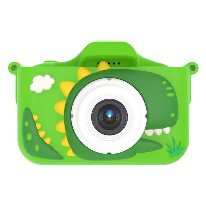 Dinosaurs Kids Selfie Camera Hd Selfie Digital Video Camera For Toddler 4800W Christmas Birthday Gifts For Girls Boys Age 3-12