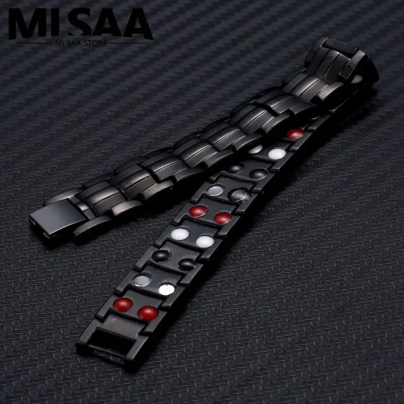 Double Magnetic Rows Elegant High-quality Material Health Benefits Fashionable Design Radiation Protection Magnetic Bracelet
