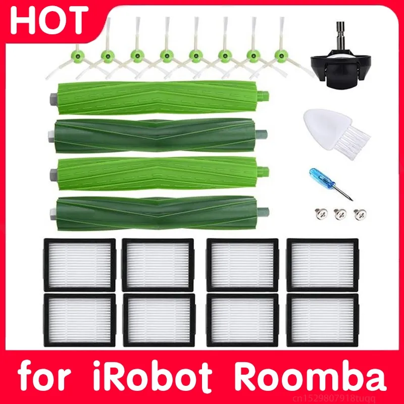 Dust Bags Hepa Filter Brush Kit for IRobot Roomba I7 I7+ I3 I3+ I4 4+ I6 I6+ I8 I8+ J7/+ E5/6/7 Vacuum Cleaner Replacement Parts