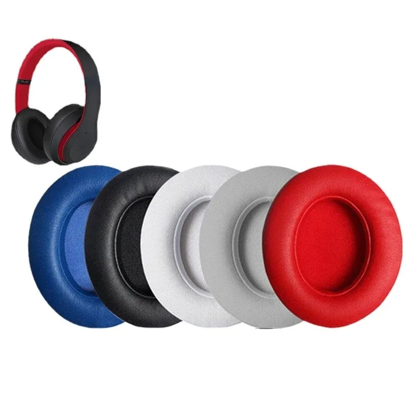 Ear Pads Cushion Earpads for Beats Solo 2 3 Wireless On-Ear Headphones Bluetooth Compatible Headset Case Soft Protein Leather