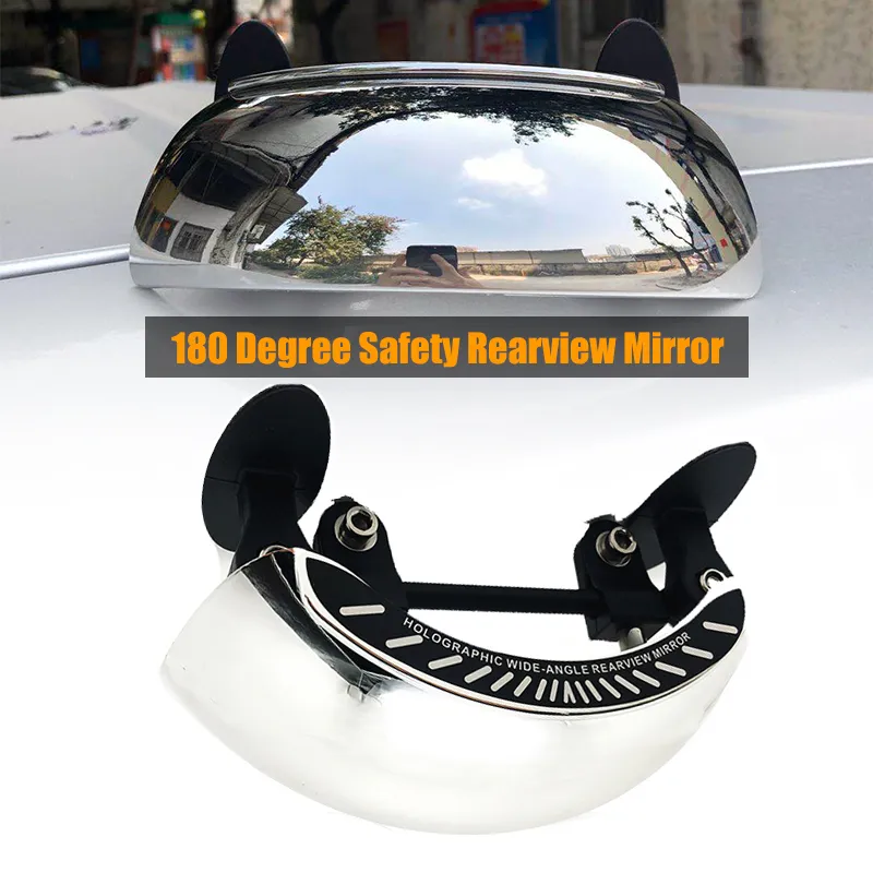 For BMW HONDA Motorcycle Windscreen 180+ Degree Blind Spot Mirror Wide Angle Rearview Mirrors Safety Auxiliary Rear View Mirror