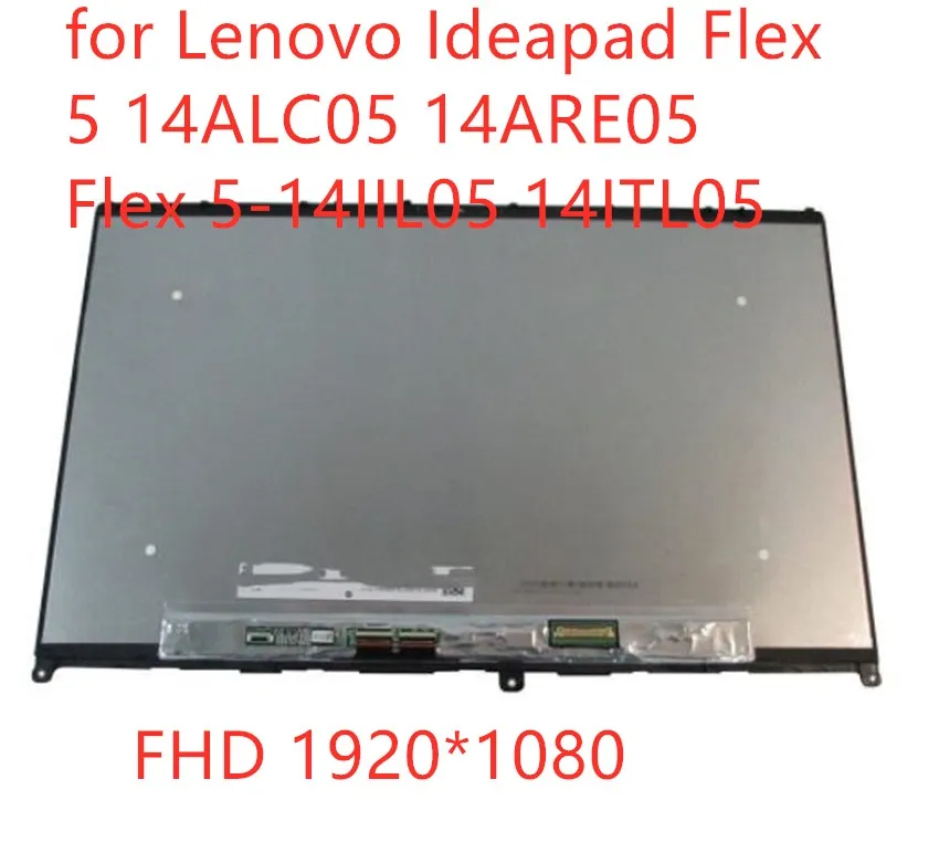 For Lenovo Ideapad Flex 5 14IIL05 14ITL05 14ARE05 ALC05 14 Inch LCD Screen Display Panel Touch Digitizer Glass Assembly